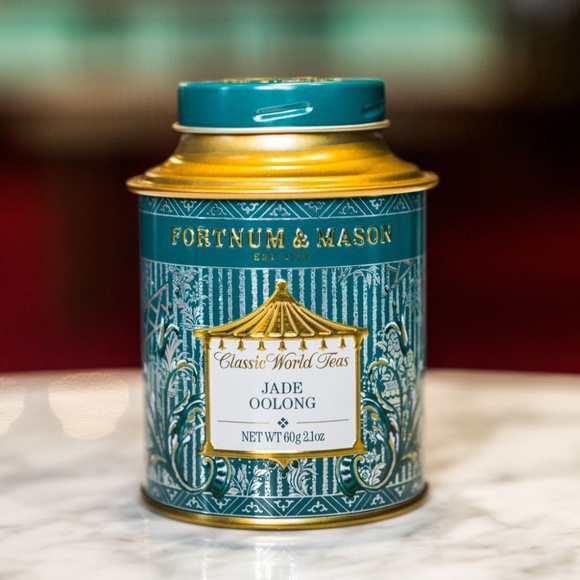 Fortnum & Mason Jade Oolong 60g Loose Leaf Empty Tea Storage Tin - Picture 2 of 3